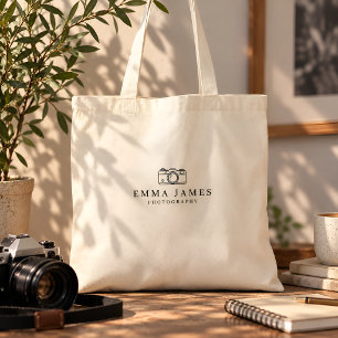 Personalized Photographer Name Tote Bag