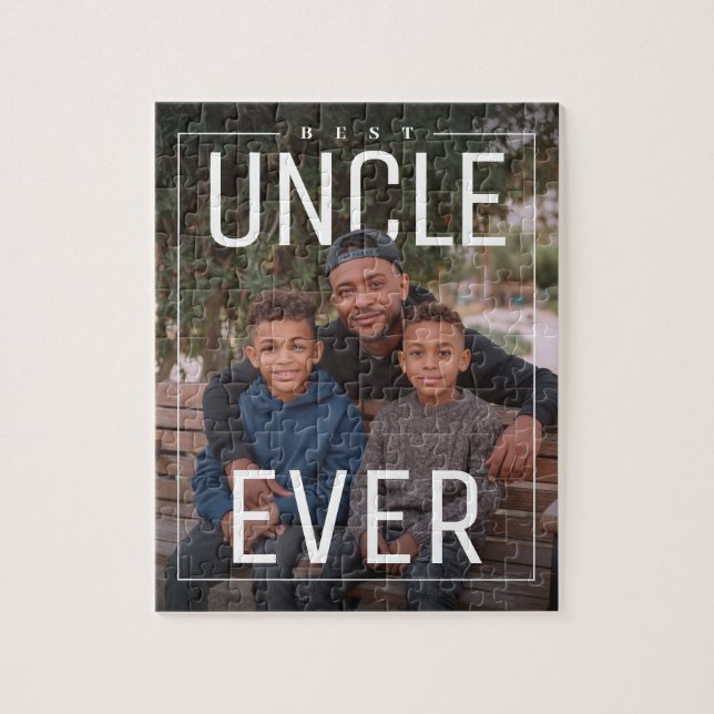 Personalized PhotoPop Best Uncle Ever Jigsaw Puzzle (Vertical)