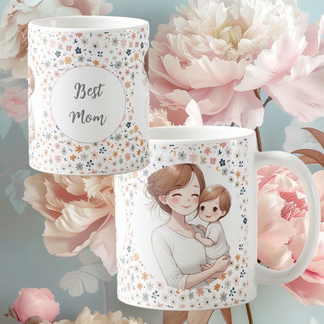 Personalized Photos and Text Mug For Mom (Creator Uploaded)