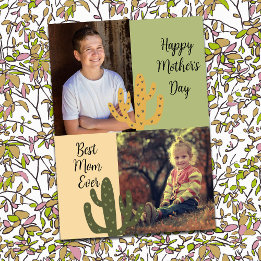 Personalized Photos Best Mom Ever Southwest Cactus