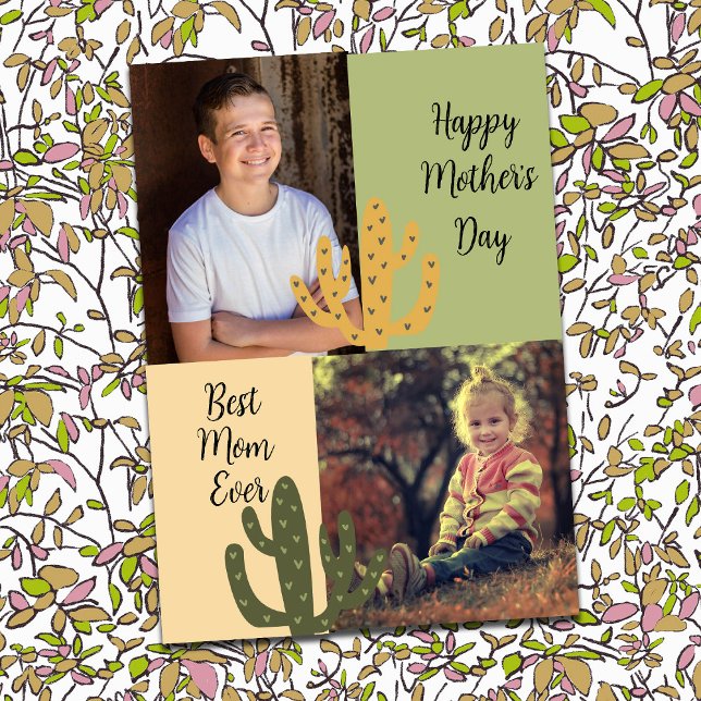 Personalized Photos Best Mom Ever Southwest Cactus (Creator Uploaded)