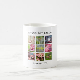 Personalized Photos Collage with Your Text Coffee Mug