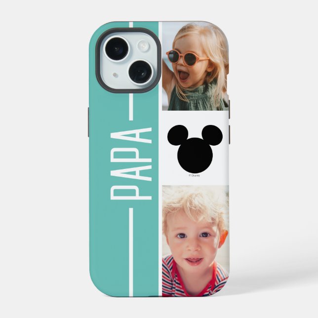 Personalized Photos | Mickey Mouse iPhone 15 Case (Back)