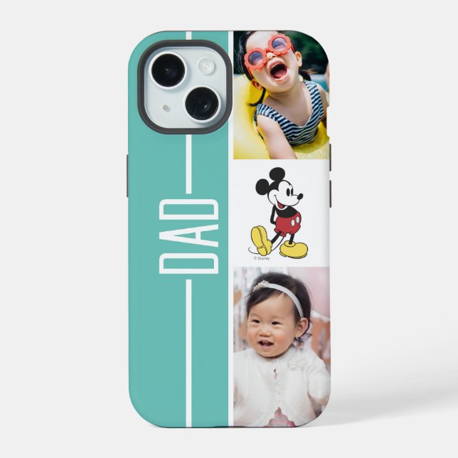 Personalized Photos | Mickey Mouse iPhone 15 Case (Back)