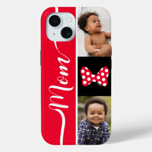Personalized Photos   Minnie Mouse Bow iPhone 15 Case