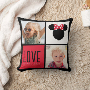 Personalized Photos   Minnie Mouse Bow Throw Pillow