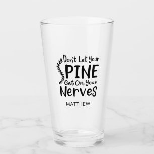 Personalized Physical Therapist Birthday Gag Glass