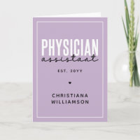 Personalized Physician Assistant PA Graduation