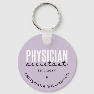 Personalized Physician Assistant PA Graduation Keychain