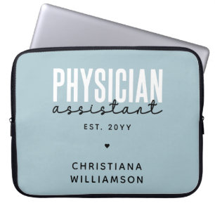 Personalized Physician Assistant PA Graduation Laptop Sleeve