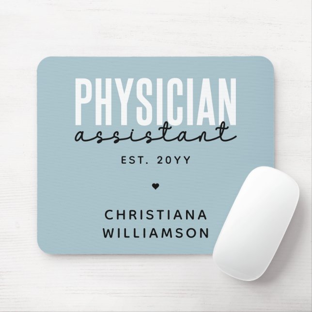 Personalized Physician Assistant PA Graduation Mouse Pad (With Mouse)
