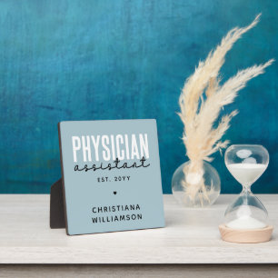Personalized Physician Assistant PA Graduation Plaque
