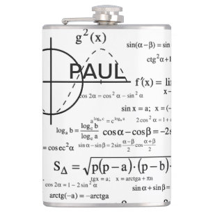 Personalized Physics Gifts for Physicists Hip Flask