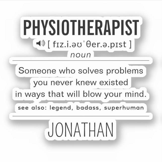 Personalized Physiotherapist Funny (Front)