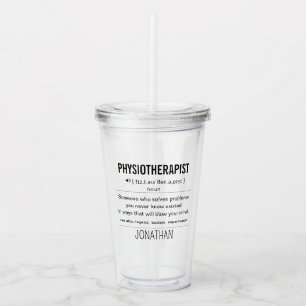 Personalized Physiotherapist Funny Acrylic Tumbler