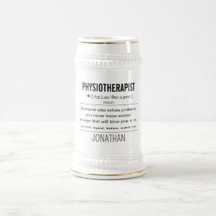 Personalized Physiotherapist Funny Beer Stein