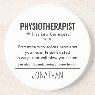 Personalized Physiotherapist Funny Coaster