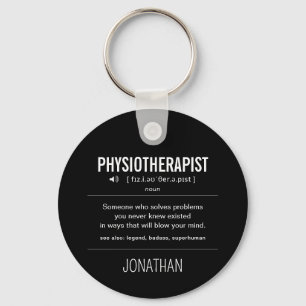 Personalized Physiotherapist Funny Keychain