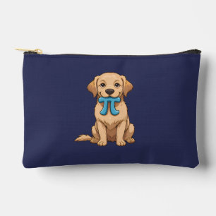 Personalized Pi Day Dog With Pi Symbol Accessory Pouch