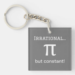 Personalized Pi Symbol, Math Lover Keychain