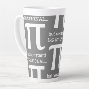 Personalized Pi Symbol, Math Lover Latte Mug