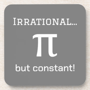 Personalized Pi Symbol Math Lover Teacher, Student Coaster