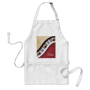 Personalized Piano Keys Apron