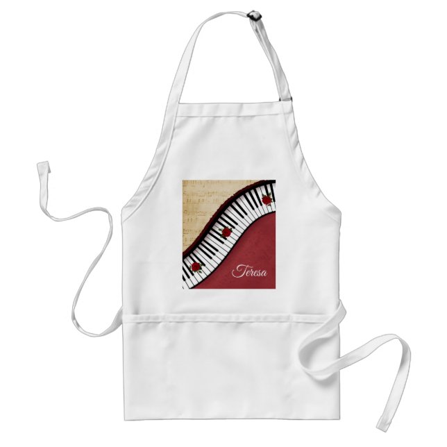Personalized Piano Keys Apron (Front)