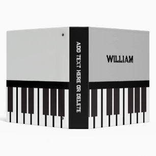 Personalized Piano Keys Binder