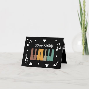 Personalized Piano Keys  Card