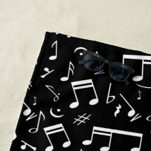 Personalized Piano lover art Beach Towel