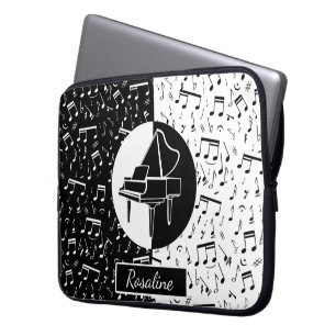 Personalized Piano lover art Laptop Sleeve