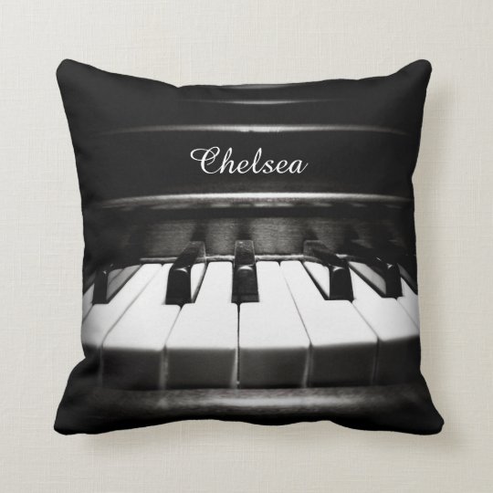 Personalized Piano Throw Pillow