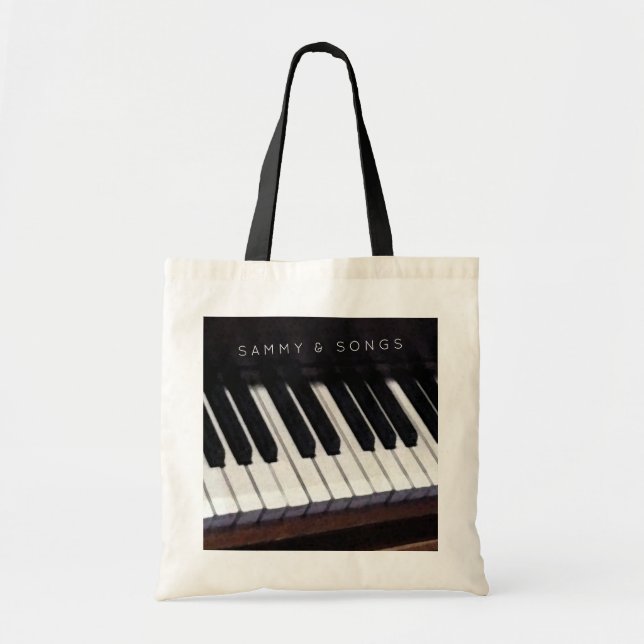 personalized piano tote bag (Front)