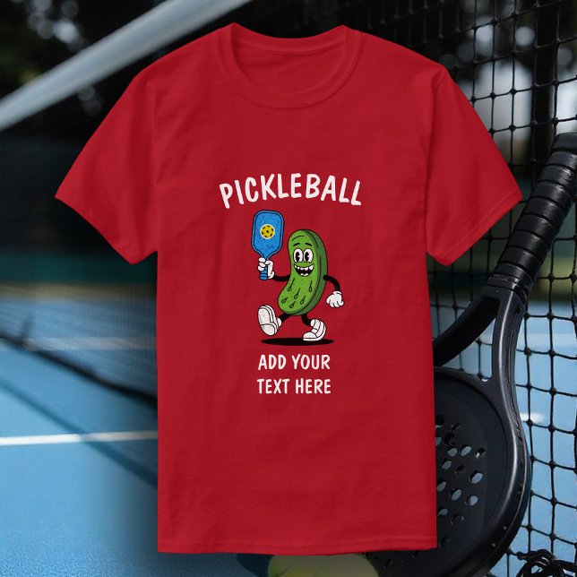 Personalized Pickle Playing Pickleball Funny  T-Shirt (Creator Uploaded)