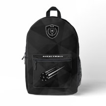 Personalized Pickleball Backpack Black