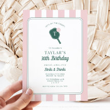 Personalized Pickleball Birthday Invitation