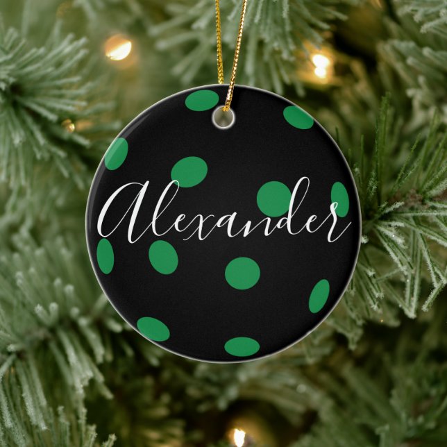 Personalized Pickleball Ceramic Ornament (Tree)