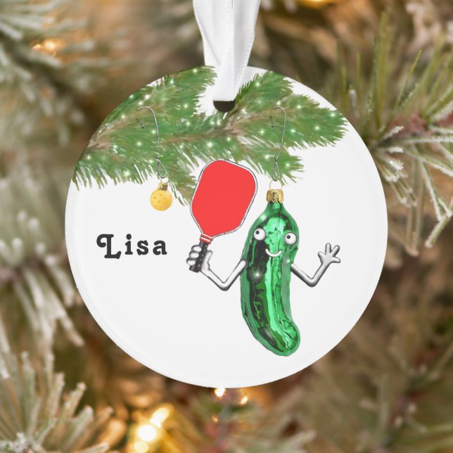 Personalized Pickleball Collectable Ornament (Tree)