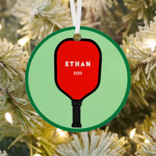 Personalized Pickleball Keepsake 2023 Metal Ornament
