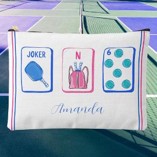 Personalized Pickleball Mahjong Tiles / Custom  Accessory Pouch