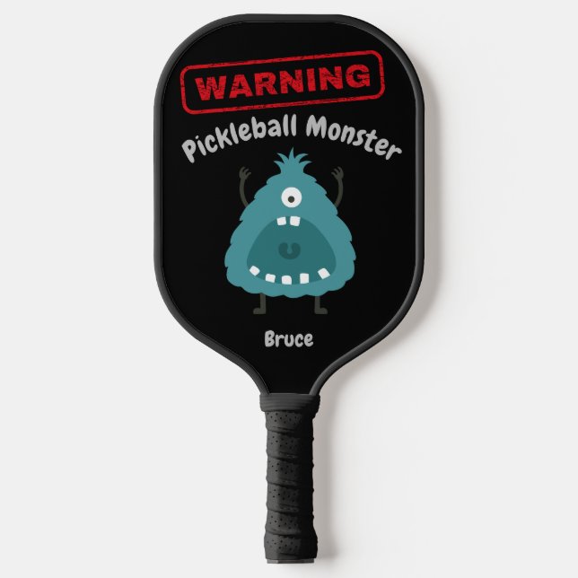 Personalized Pickleball Monster Paddle (Front)