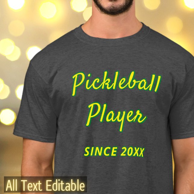 Personalized Pickleball or Add Your Custom Text T-Shirt (Creator Uploaded)