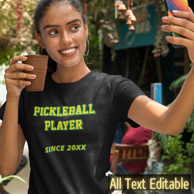 Personalized Pickleball or Add Your Own Text Cool T-Shirt (Creator Uploaded)