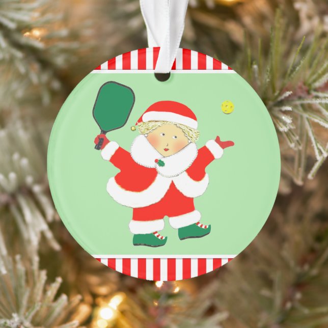Personalized Pickleball  Ornament (Tree)
