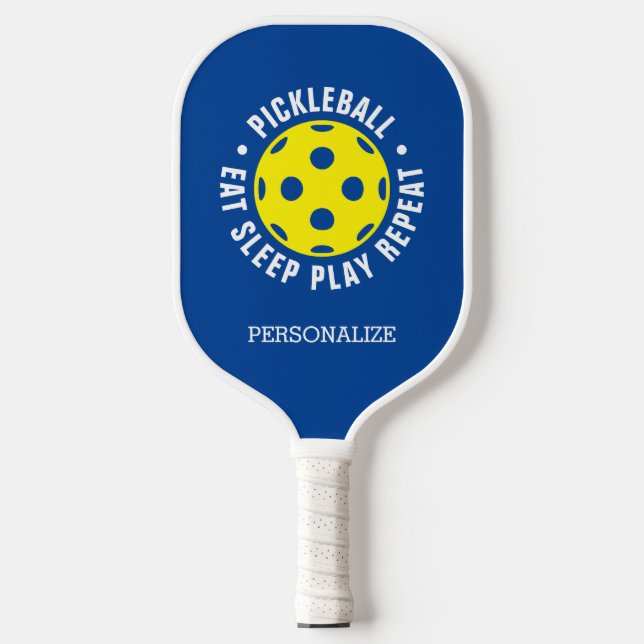 Personalized pickleball paddle racket with name (Front)
