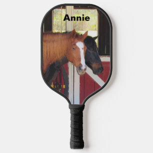 Personalized Pickleball Paddle with Horse Photo