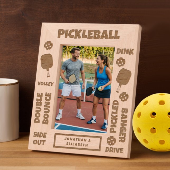 Personalized Pickleball Player Terms Etched Frames (Creator Uploaded)