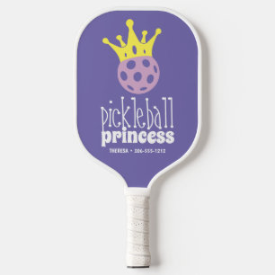 Personalized Pickleball Princess Purple Paddle