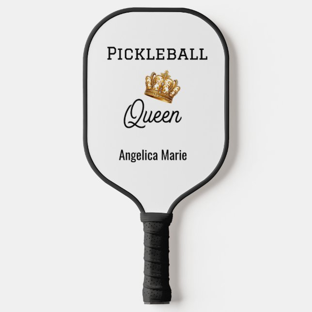 Personalized Pickleball Queen Paddle for Women (Front)